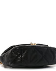 Lambskin Quilted Medium CHNL 19 Flap Black