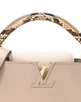 Taurillon Snakeskin Capucines BB Galet