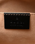 Calfskin Matelasse Small GG Marmont Chain Shoulder Bag Black
