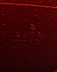 GG Supreme Monogram Tian Chain Wallet Beige Multicolor Red