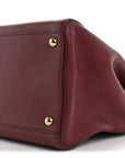 Vitello Elite Regular 2Jours Tote Rosso Scuro Ciliegia