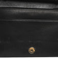 Lambskin Chevron Boy Wallet On Chain WOC Black
