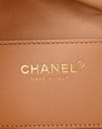 Caviar Quilted Medium CHNL 25 Handbag Beige