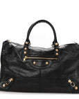 Agneau Giant 12 Gold Hardware Work Black