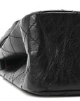 Aged Calfskin Quilted 2.55 Reissue 227 Flap Black