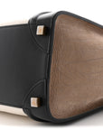 Bullhide Calfskin Nubuck Micro Tri-Color Luggage White Khaki