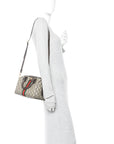 GG Supreme Monogram Web Small Ophidia Top Handle Bag Beige Ebony