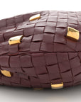 Nappa Intrecciato Studded Teen Jodie Hobo Barolo