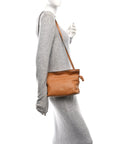 Calfskin Mini Flamenco Knot Clutch Warm Desert