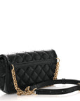 Aged Calfskin Quilted 2.55 Reissue Flap Belt Bag Clutch Black