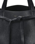 Soft Grained Calfskin Small Belt Cabas Phantom Black
