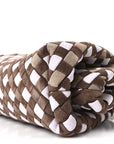 Suede Intrecciato Small The Lauren 1980 Clutch With Chain Praline Musk Washed Brownie