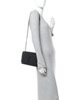 Grain De Poudre Medium Classic Monogram Monochrome Kate Satchel Black