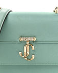 Satin Pearl Varenne Shoulder Bag Green