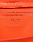 Snakeskin Medium Classic Box Flap Orange