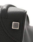Drummed Calfskin Micro Luggage Black