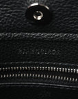 Grained Calfskin Mini 2.0 Everyday North South Shoulder Tote Bag Black