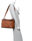 Calfskin Large Puzzle Bag Tan
