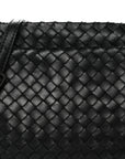 Nappa Intrecciato Crossbody Messenger Black