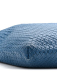 Nappa Intrecciato Medium Convertible Tote Atlantic