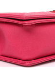 Caviar Quilted Medium Boy Flap Pink