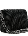 The Rhinestone J Marc Mini Shoulder Bag Black