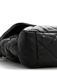 Goatskin Quilted Maxi CHNL 19 Flap Black