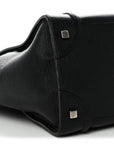 Drummed Calfskin Mini Luggage Black
