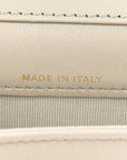 Lambskin Quilted CHNL 19 Flap Coin Purse With Chain Grey