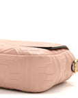 Nappa FF 1974 Embossed Baguette Rosa Bourbon