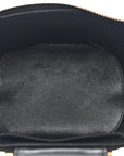 Lambskin Quilted Trendy Vanity Case Black