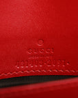 GCCIssima Signature Bowy Chain Wallet Hibiscus Red