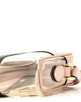 Vinyl Web Mini Ophidia Transparent Shoulder Bag Perfect Pink