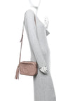Pebbled Calfskin Small Soho Disco Bag Rose Beige