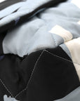Silk Maxi Scarf CHNL 19 Flap Black Blue White