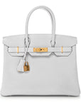 Togo Birkin 30 Gris Pale