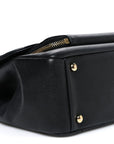 Caviar Quilted Large Business Affinity Flap Black