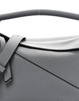 Soft Grained Calfskin Small Puzzle Bag Asphalt Grey