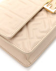Nappa Matisse FF Embossed Wallet On Chain Baguette Camelia