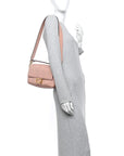 Nappa FF 1974 Embossed Baguette Rosa Bourbon