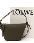 Calfskin Mini Hammock Hobo Vintage Khaki