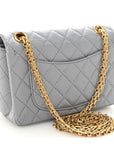 Aged Calfskin Quilted 2.55 Reissue Mini Flap Grey
