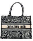 Canvas Embroidered Medium D1ORiviera Toile De Jouy Book Tote Blue