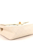 Aged Calfskin Quilted 2.55 Reissue Mini Flap White