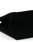 Linen Calfskin Rive Gauche Tote Black
