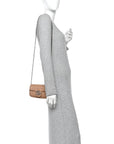 Calfskin Matelasse Aria Super Mini GG Marmont Shoulder Bag Camelia