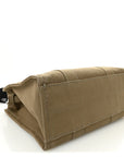 Cotton Canvas Medium The Traveler Tote Bag Slate Green