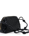 Nappa Intrecciato Concert Pouch Black