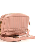Calfskin Quilted Small Lola Camera Bag Dusty Pink