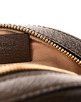 GG Supreme Monogram Web Mini Ophidia Round Shoulder Bag Brown